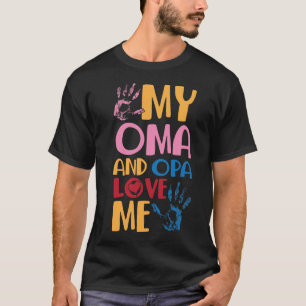 Camiseta Oma y Opa me aman a su nieta alemana