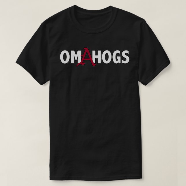 Camiseta Omaha, aquí vienen los Hogs Funny Omahogs (Diseño del anverso)