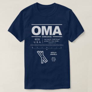Camiseta Omaha Eppley Airfield OMA T-Shirt