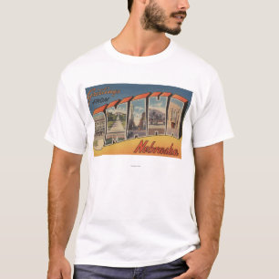 Camiseta Omaha, letra ScenesOmaha, NE de NebraskaLarge