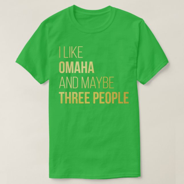 Camiseta Omaha Nebraska (Diseño del anverso)