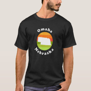 Camiseta Omaha Nebraska Al Aire Libre Sunrise NE Souvenir