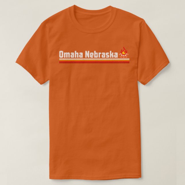 CAMISETA OMAHA NEBRASKA CAMPFIRE (Diseño del anverso)