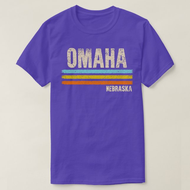 Camiseta Omaha Nebraska Retro (Diseño del anverso)