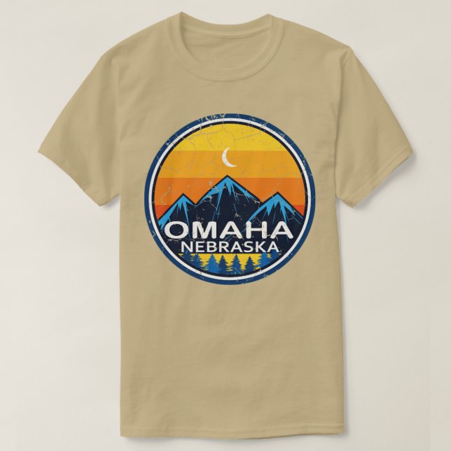 Camiseta Omaha Nebraska Retro Vintage (Diseño del anverso)