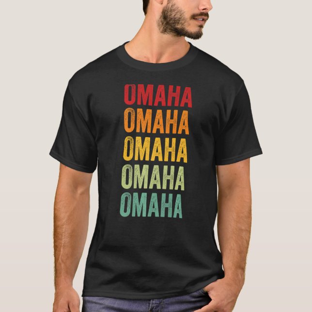 Camiseta Omaha Rainbow Repetición en Omaha City (Anverso)