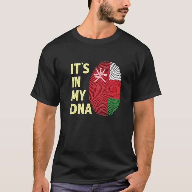 Camiseta Omán En Mi Dna Equipo De Bandera De Omán (Anverso)