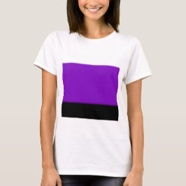 Camiseta Ombre blanco, púrpura y negro