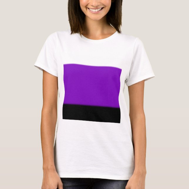 Camiseta Ombre blanco, púrpura y negro (Anverso)