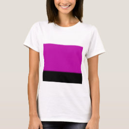Camiseta Ombre blanco, rosa y negro