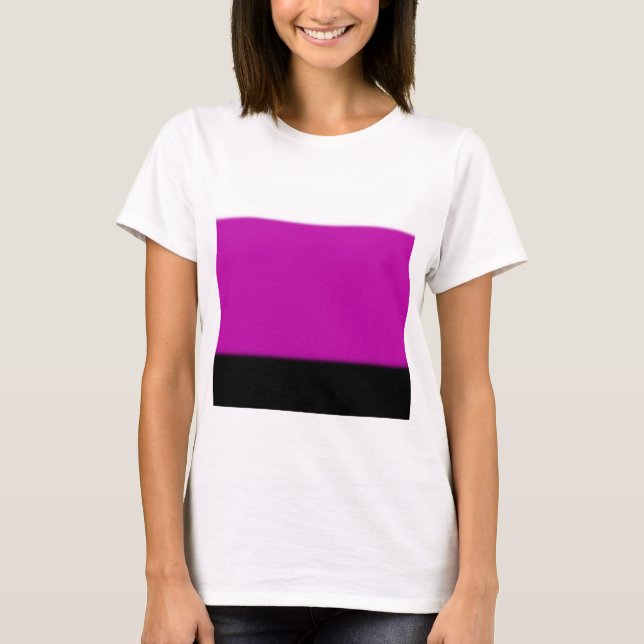 Camiseta Ombre blanco, rosa y negro (Anverso)