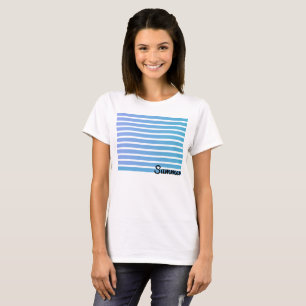 Camiseta Ombre Blue Stripes Summer