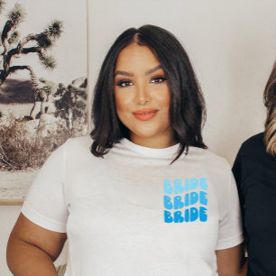 Camiseta Ombre BRIDE Me siento como una fiesta de soltera d