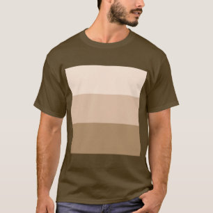 Camiseta Ombre marrón a rayas