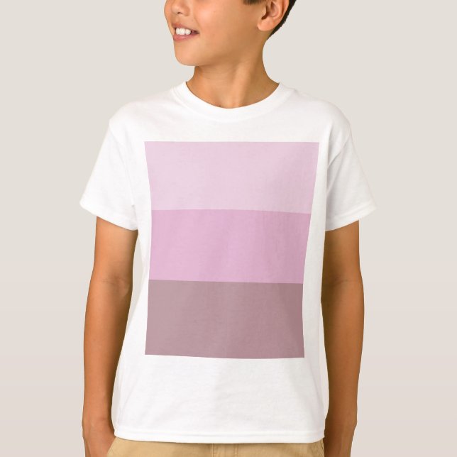 Camiseta Ombre rayado rosado púrpura (Anverso)