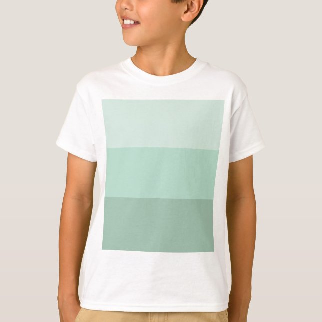 Camiseta Ombre verde rayado (Anverso)