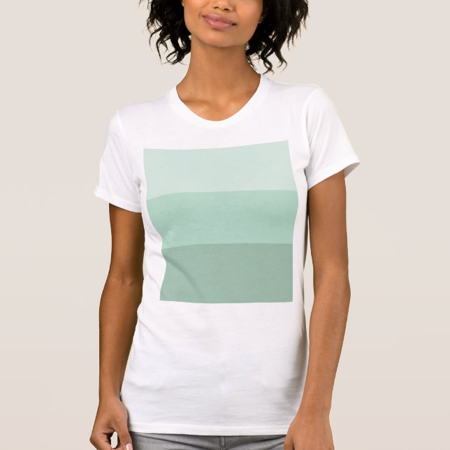 Camiseta Ombre verde rayado (Anverso)