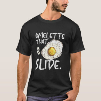 Camiseta Omelet Ese Desayuno Deslizante Huevos Alimento