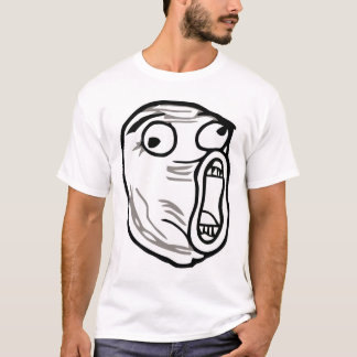 Camiseta omfg del omg del rofl del humor del meme de la