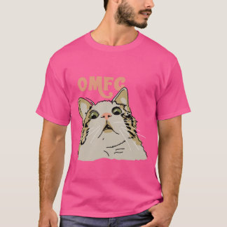 Camiseta OMFG Gato sorprendido gato meme gato viral