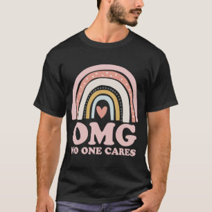 Camiseta OMG A nadie le importa el arcoiris sarcástico