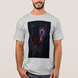 Camiseta Omg Abstract Red Human Head Art T-Shirt - premium