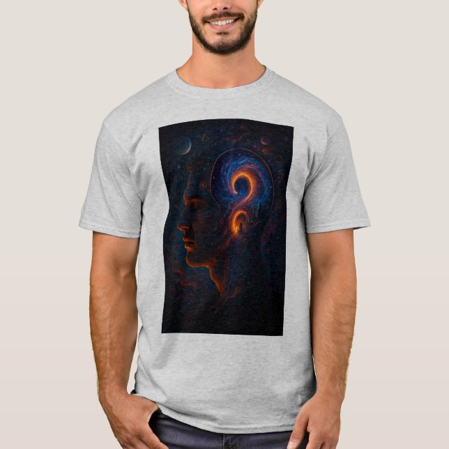 Camiseta Omg Abstract Red Human Head Art T-Shirt - premium (Anverso)