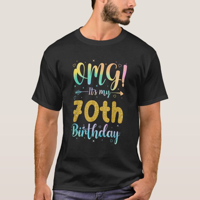 Camiseta OMG es mi bebé 70 años (Anverso)