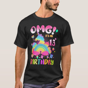 Camiseta Omg es mi Chica de cumpleaños número 13 Fidget de 