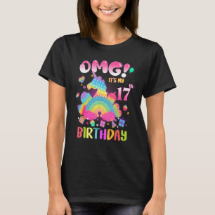 Camiseta Omg es mi Chica de cumpleaños número 17 Fidget
