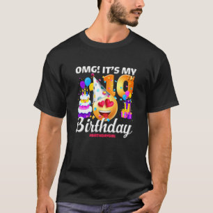 Camiseta Omg es mi cumpleaños número 10