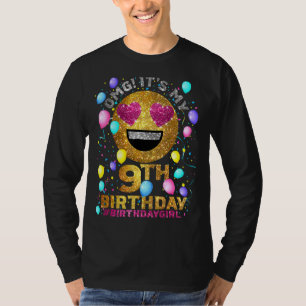 Camiseta Omg es mi cumpleaños número 9 años