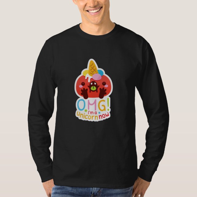Camiseta OMG I'm a Unicorn Now (Anverso)