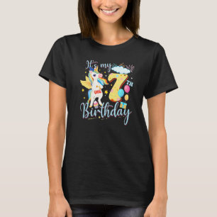 Camiseta Omg son mis Chicas de cumpleaños, Unicorn de 7 año