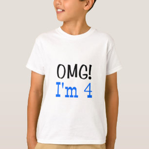 Camiseta OMG soy 4 (el azul)