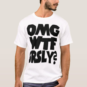 CAMISETA OMG-WTF-SRSLY-BLACK