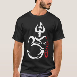 Camiseta OMGanesha Y Trishul Tridente divino Shiva