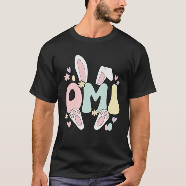 Camiseta Omi Grandmother Easter Bunny Omi Grandma Easter Da (Anverso)