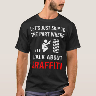 Camiseta Omitir graffiti de charla