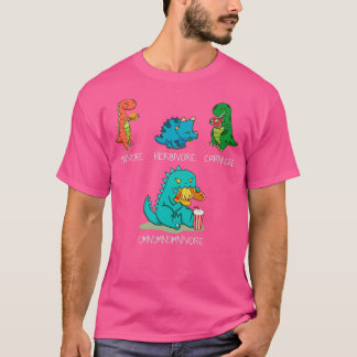 Camiseta Omnomnomnivore Graciosa Comida Dinosaurio