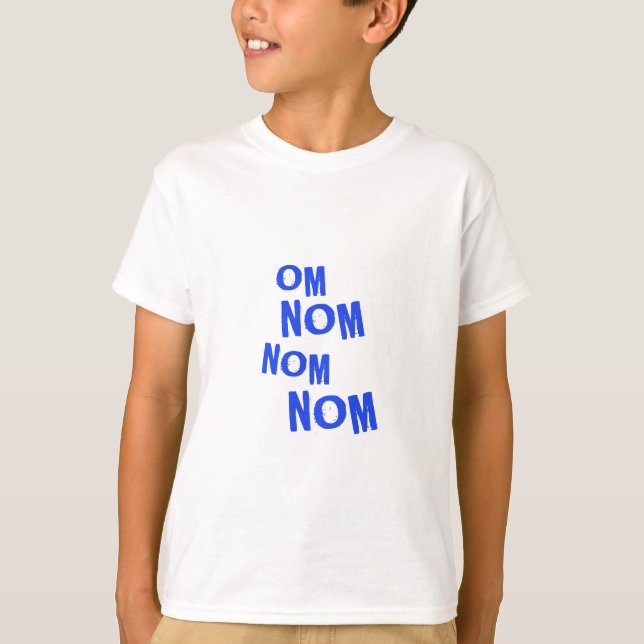 Camiseta omnomnomnom_blue (Anverso)