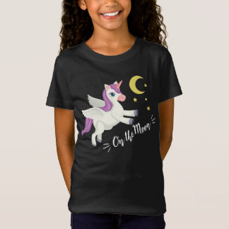 Camiseta On the Moon - Magisches Einhorn T-Shirt für Träume