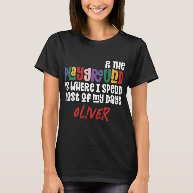 Camiseta On The Playground Tygraphy Modern Teacher Gift T S (Anverso)