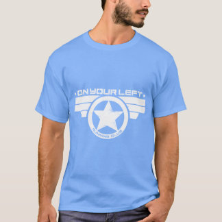 Camiseta On Your Left Running Club Estampado Distorsionado