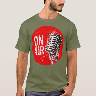 Camiseta OnAir Radio Podcasting Microphone Podcast Lover