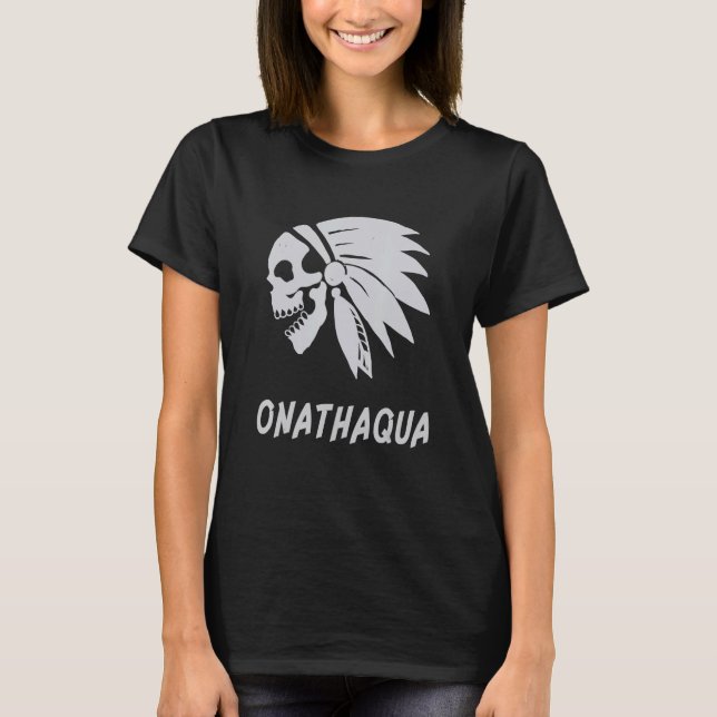 Camiseta Onathaqua Native American Indian Born Freedom Evil (Anverso)
