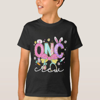 Camiseta ONC Oncology Crew Nurse Bunny Ears Easter Cancer