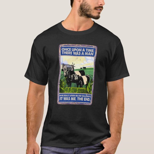 Camiseta Once Upon A Time There Was A Man  Cow Belted Gallo (Anverso)