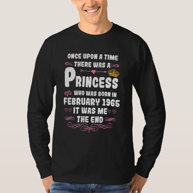 Camiseta Once upon a time there was a princess February 196 (Anverso)