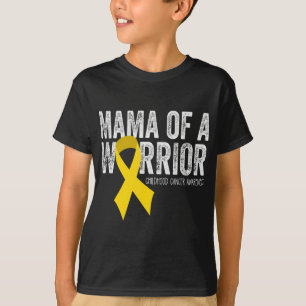 Camiseta Oncolog de la Cinta del Cáncer Infantil Mamá de un